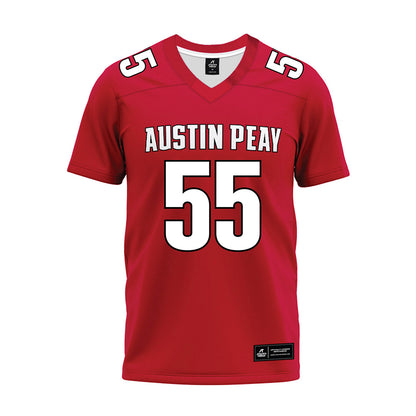 APSU - NCAA Football : Mekaih Collins - Red Premium Football Jersey-0