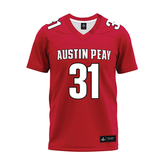 APSU - NCAA Football : Montreze Smith - Red Premium Football Jersey-0