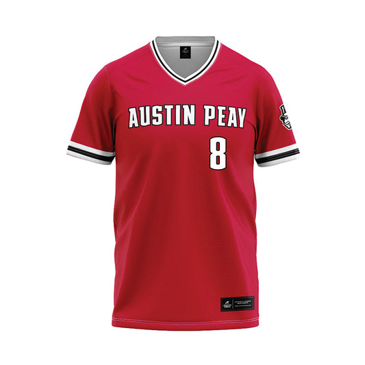 APSU - NCAA Baseball : Elijah Underhill - Red Baseball Jersey-0