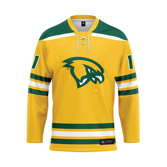 Fitchburg State - NCAA Men's Ice Hockey : Nael Touhami - Gold Hockey Jersey-0