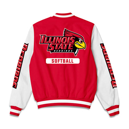 Illinois State - NCAA Softball : Addison Masching - Bomber Jacket-1