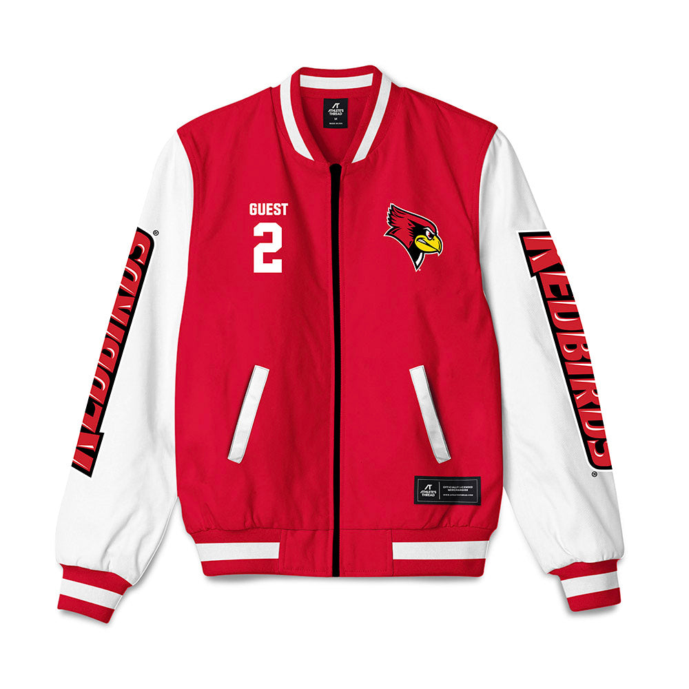 Illinois State - NCAA Women's Volleyball : Khenedi Guest - Bomber Jacket-0