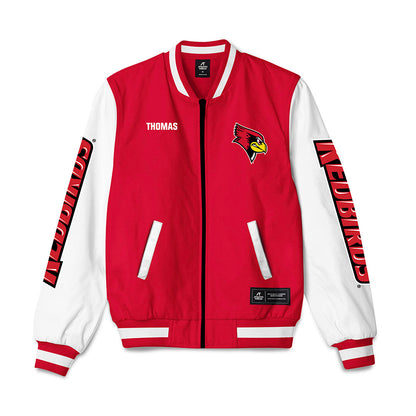 Illinois State - NCAA Men's Track & Field : Trey Thomas - Bomber Jacket-0