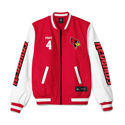 Illinois State - NCAA Women's Basketball : Jaeden Pratt - Bomber Jacket-0