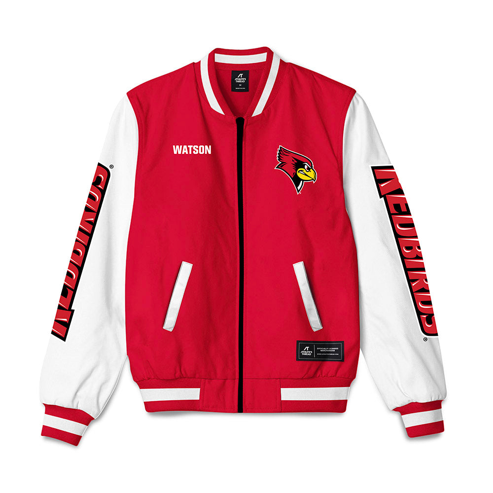 Illinois State - NCAA Men's Track & Field : Evan Watson - Bomber Jacket-0