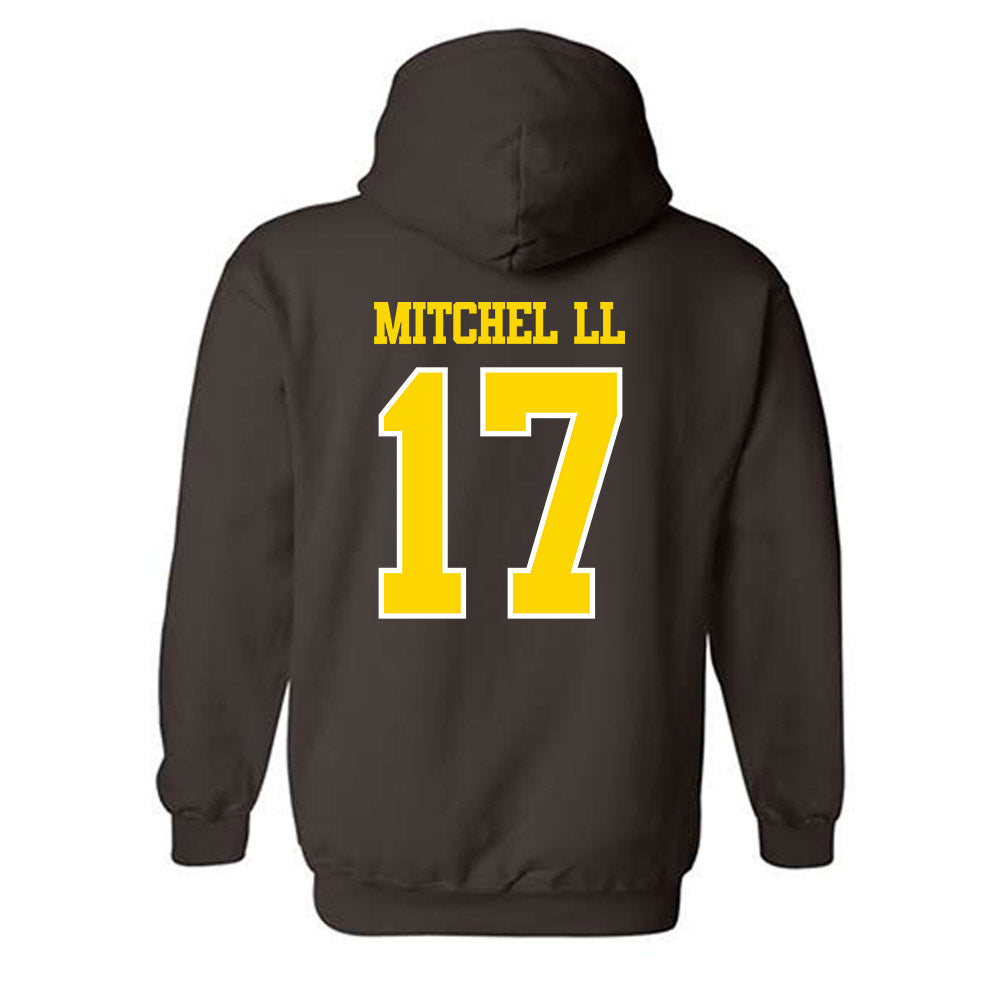 Western Michigan - NCAA Football : Jason Mitchel ll - Classic Shersey Hooded Sweatshirt-1