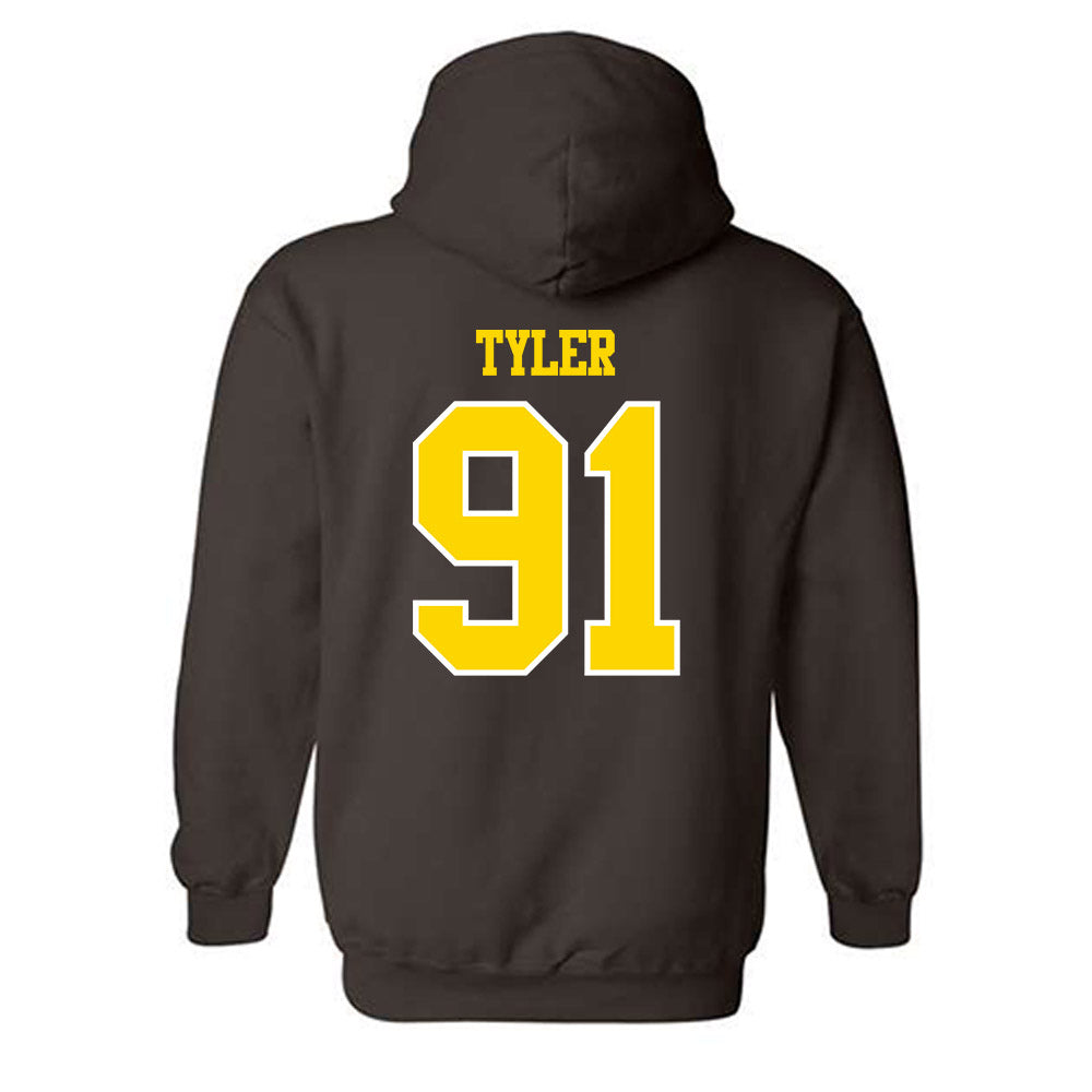 Western Michigan - NCAA Football : Marcel Tyler - Classic Shersey Hooded Sweatshirt-1