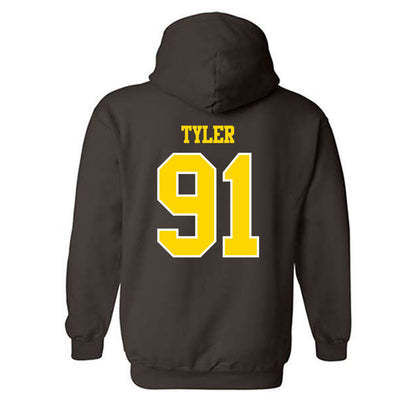 Western Michigan - NCAA Football : Marcel Tyler - Classic Shersey Hooded Sweatshirt-1