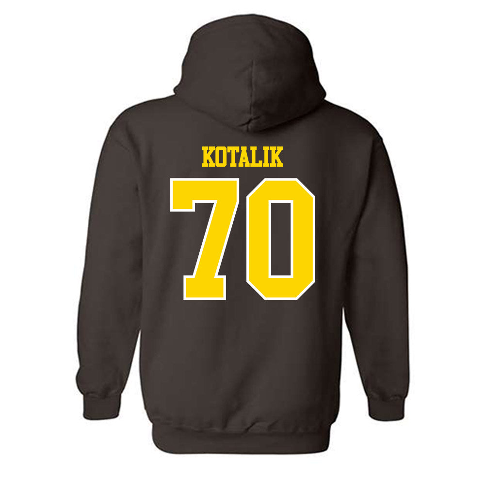 Western Michigan - NCAA Football : KJ Kotalik - Classic Shersey Hooded Sweatshirt-1