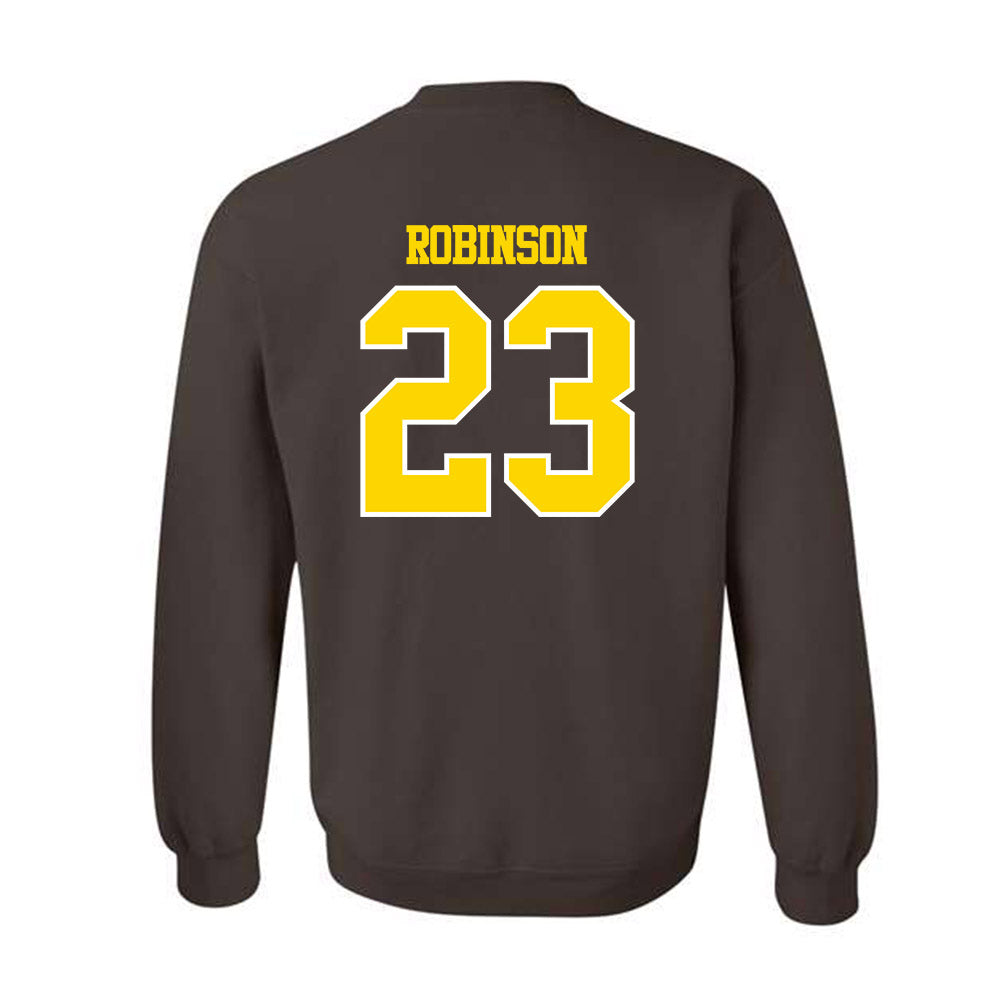 Western Michigan - NCAA Football : Larry Robinson - Classic Shersey Crewneck Sweatshirt-1