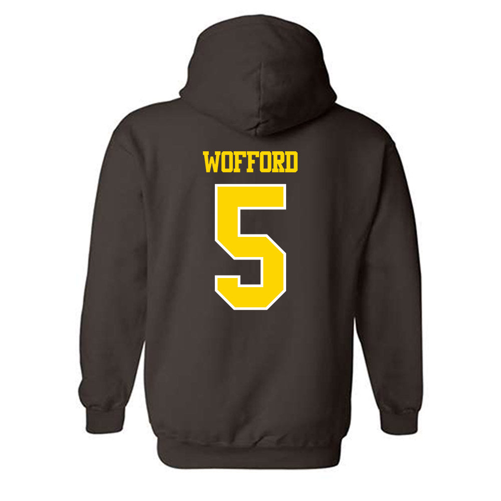 Western Michigan - NCAA Football : Aaron Wofford - Classic Shersey Hooded Sweatshirt-1