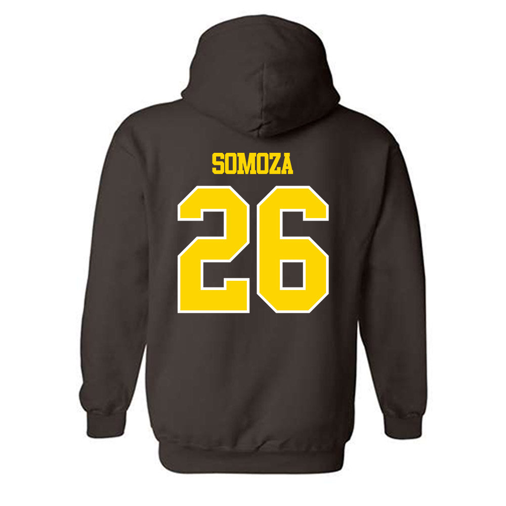 Western Michigan - NCAA Men's Ice Hockey : Ean Somoza - Classic Shersey Hooded Sweatshirt-1