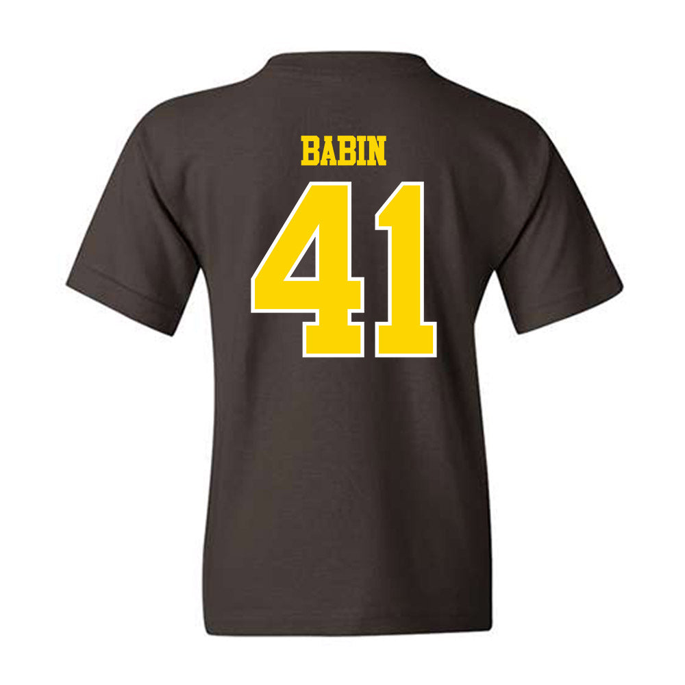 Western Michigan - NCAA Football : Maddux Babin - Classic Shersey Youth T-Shirt-1