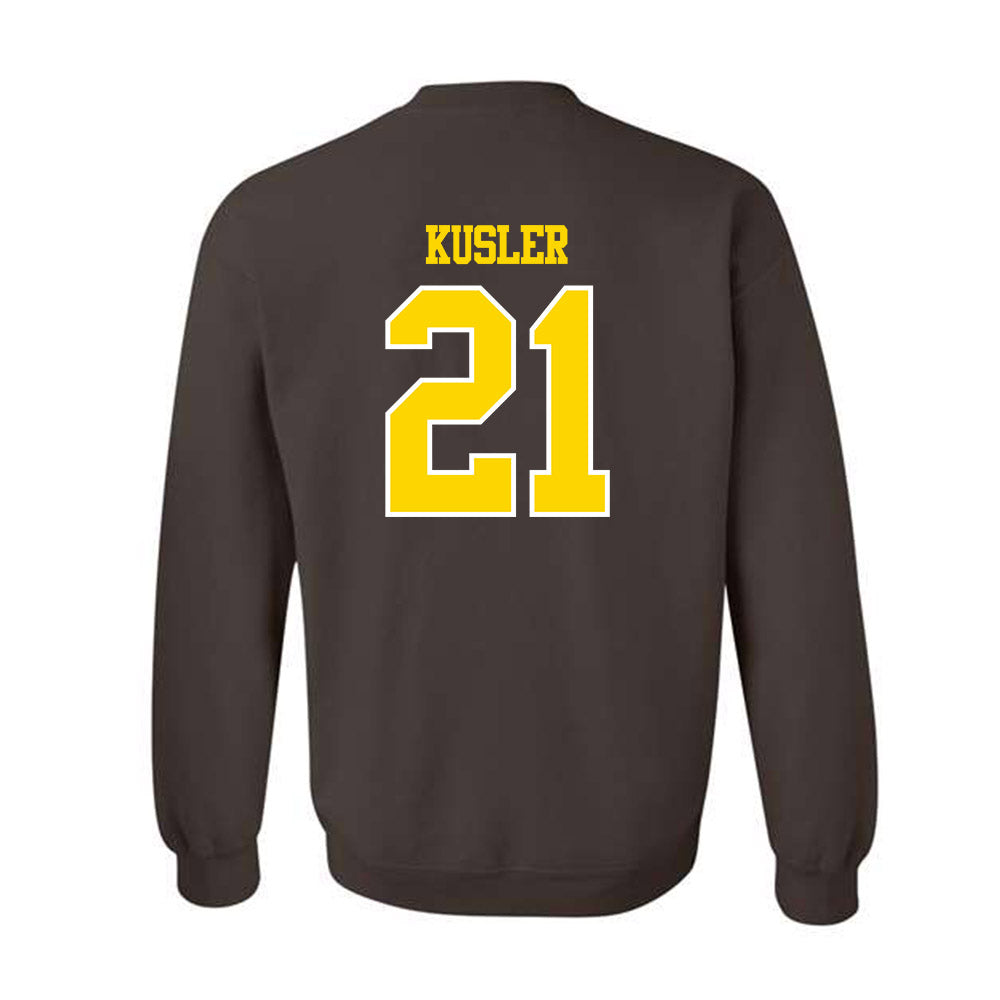 Western Michigan - NCAA Men's Ice Hockey : Ryan Kusler - Classic Shersey Crewneck Sweatshirt-1