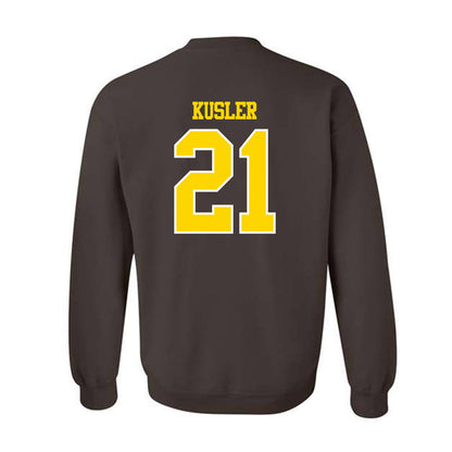 Western Michigan - NCAA Men's Ice Hockey : Ryan Kusler - Classic Shersey Crewneck Sweatshirt-1