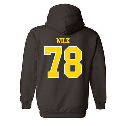 Western Michigan - NCAA Football : Jacob Wilk - Classic Shersey Hooded Sweatshirt-1