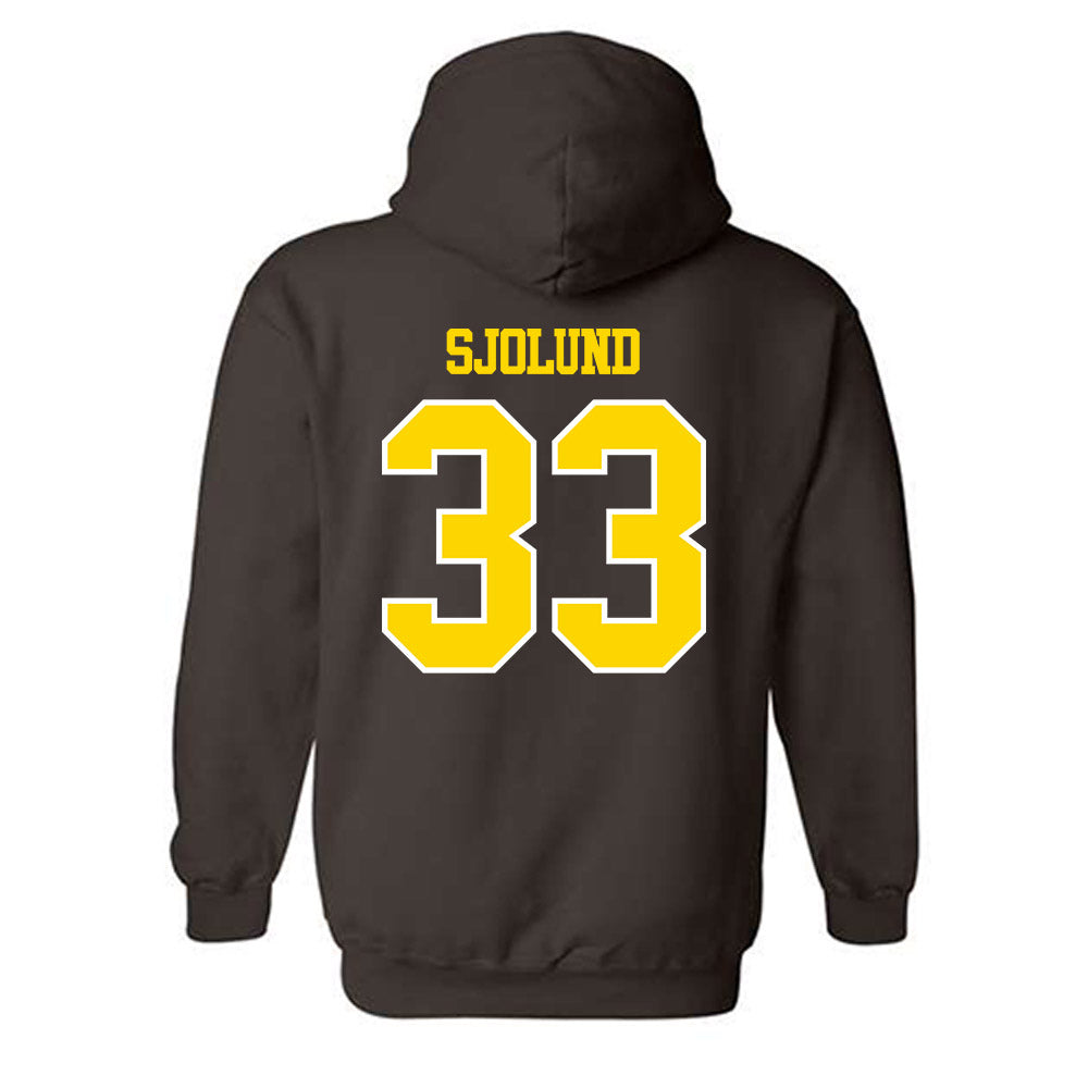 Western Michigan - NCAA Men's Ice Hockey : Samuel Sjolund - Classic Shersey Hooded Sweatshirt-1