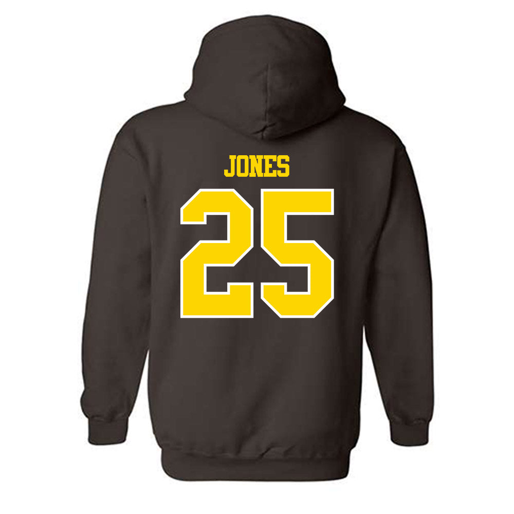 Western Michigan - NCAA Football : Justin Jones - Classic Shersey Hooded Sweatshirt-1