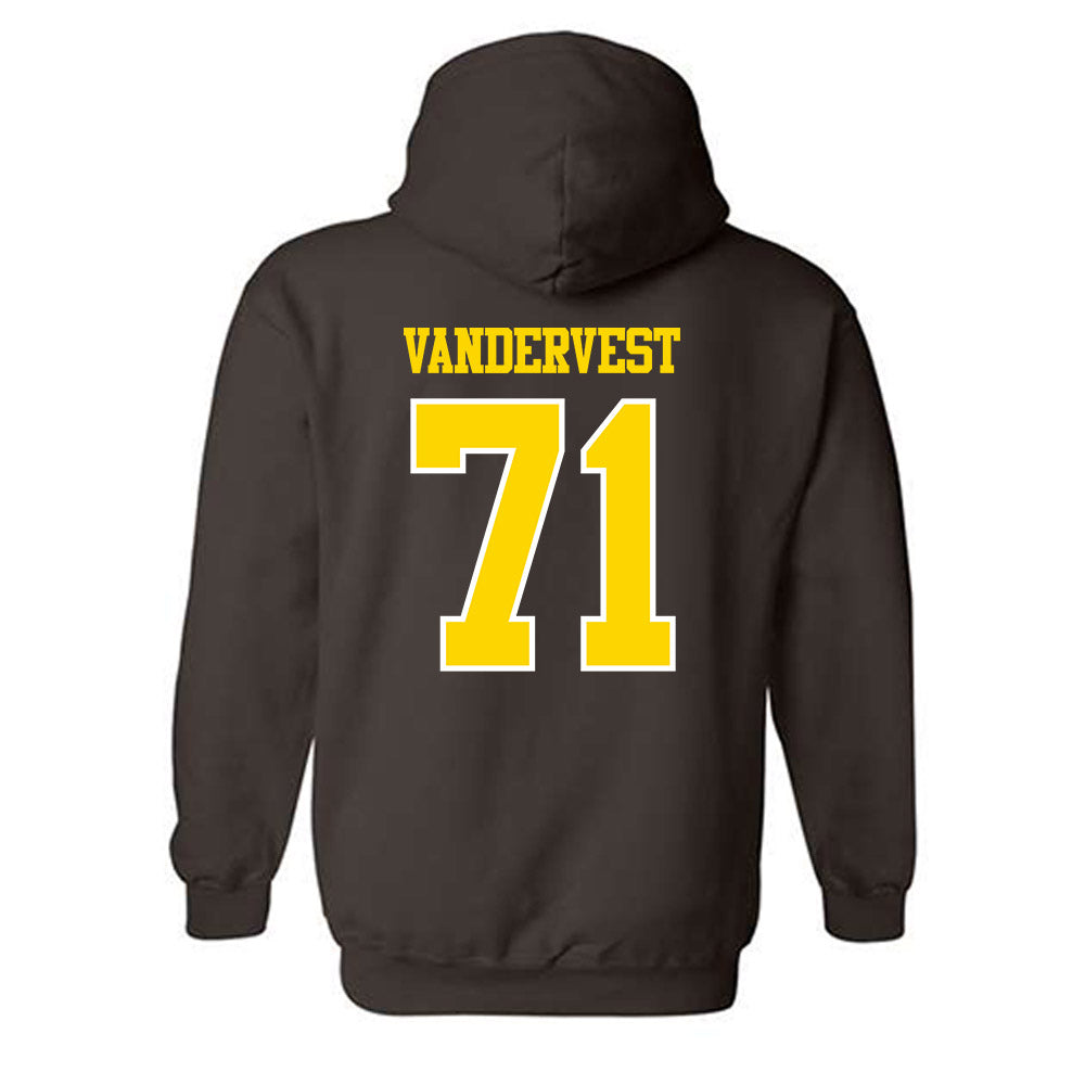 Western Michigan - NCAA Football : Adam Vandervest - Classic Shersey Hooded Sweatshirt-1