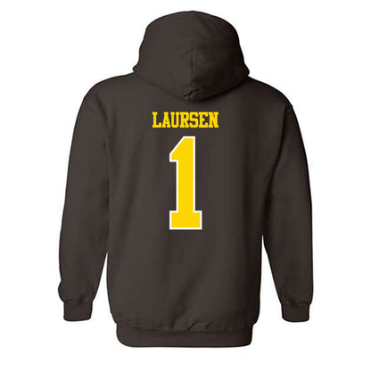 Western Michigan - NCAA Men's Ice Hockey : Kirk Laursen - Classic Shersey Hooded Sweatshirt-1