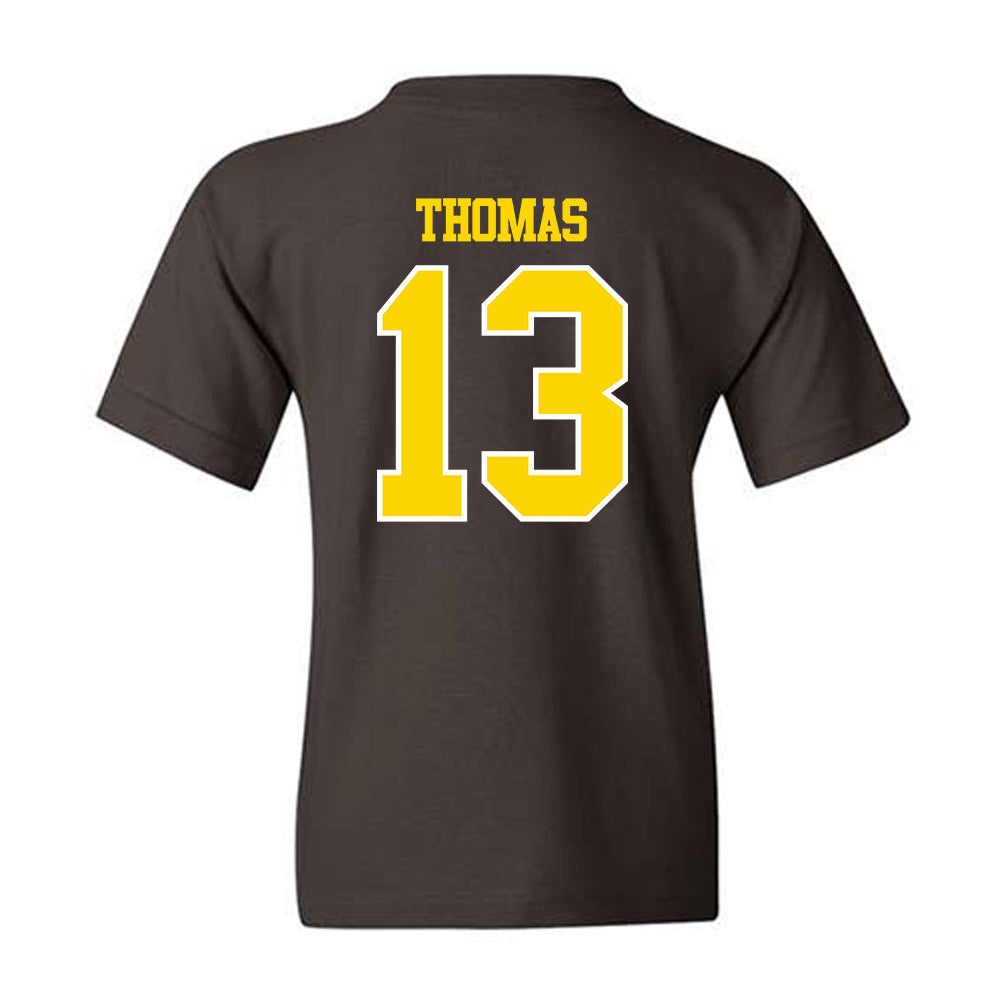 Western Michigan - NCAA Football : Jordon Thomas - Classic Shersey Youth T-Shirt-1