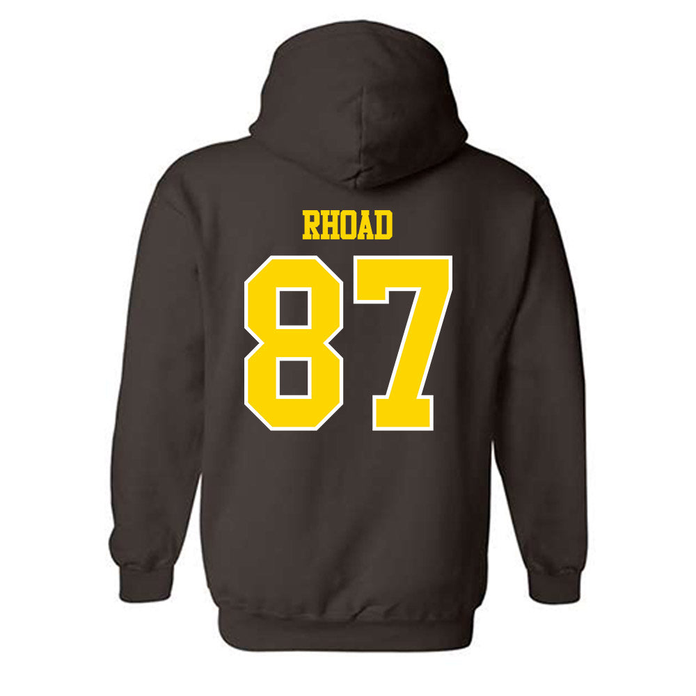 Western Michigan - NCAA Football : Brady Rhoad - Classic Shersey Hooded Sweatshirt-1