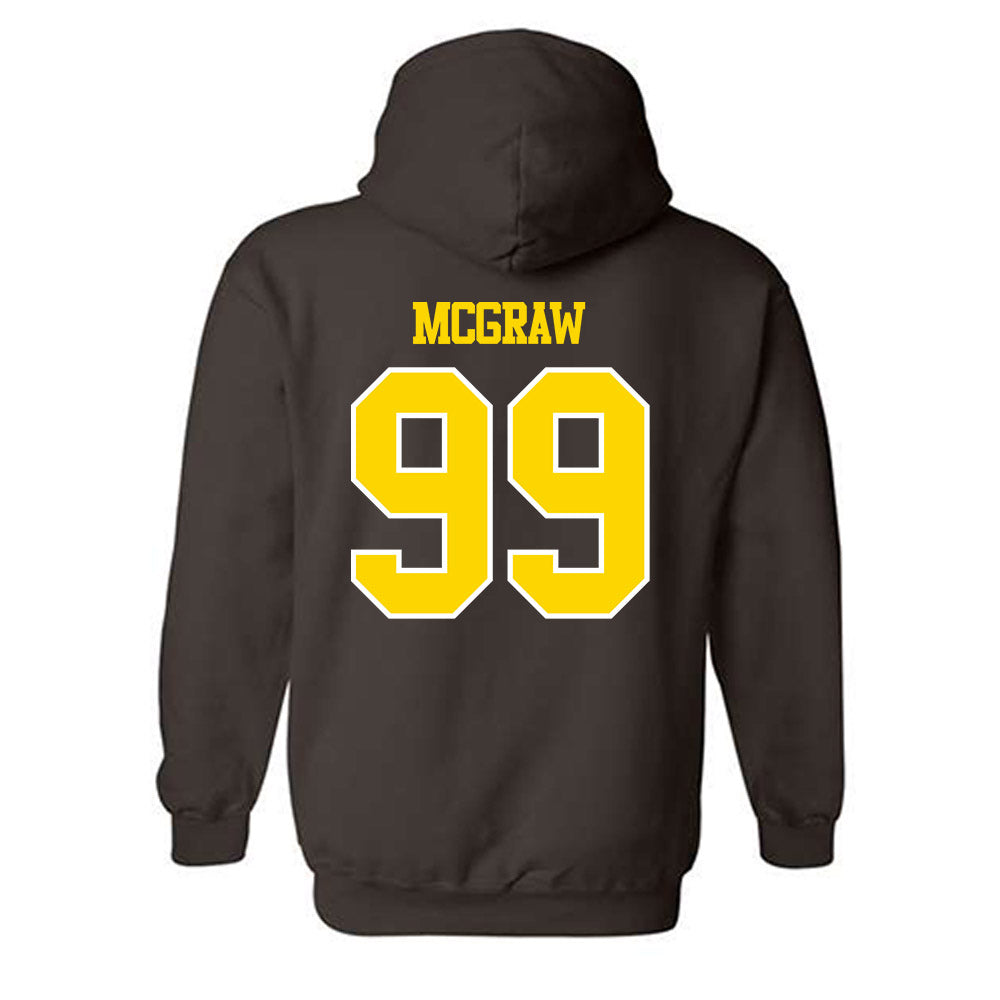 Western Michigan - NCAA Football : Rodney McGraw - Classic Shersey Hooded Sweatshirt-1