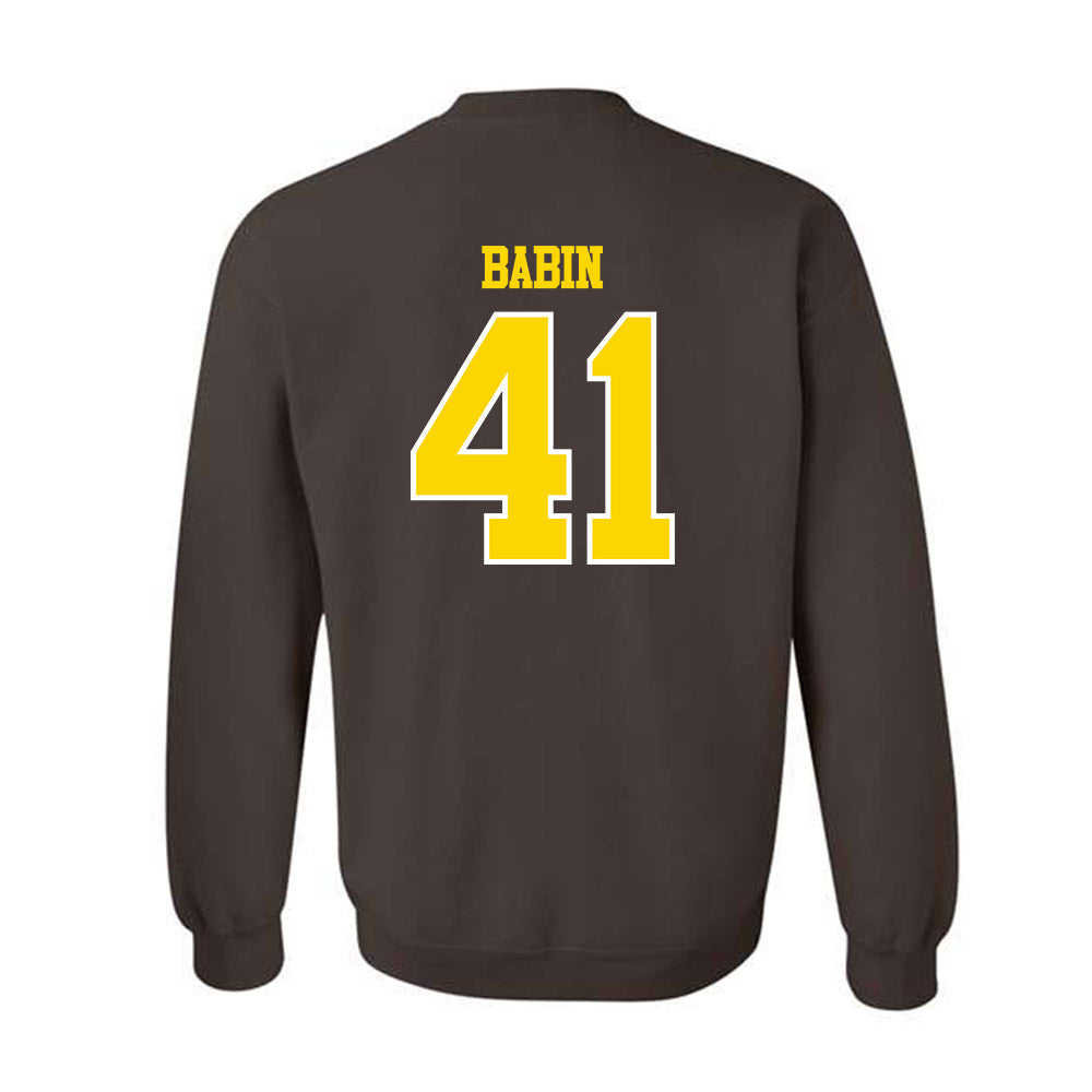 Western Michigan - NCAA Football : Maddux Babin - Classic Shersey Crewneck Sweatshirt-1