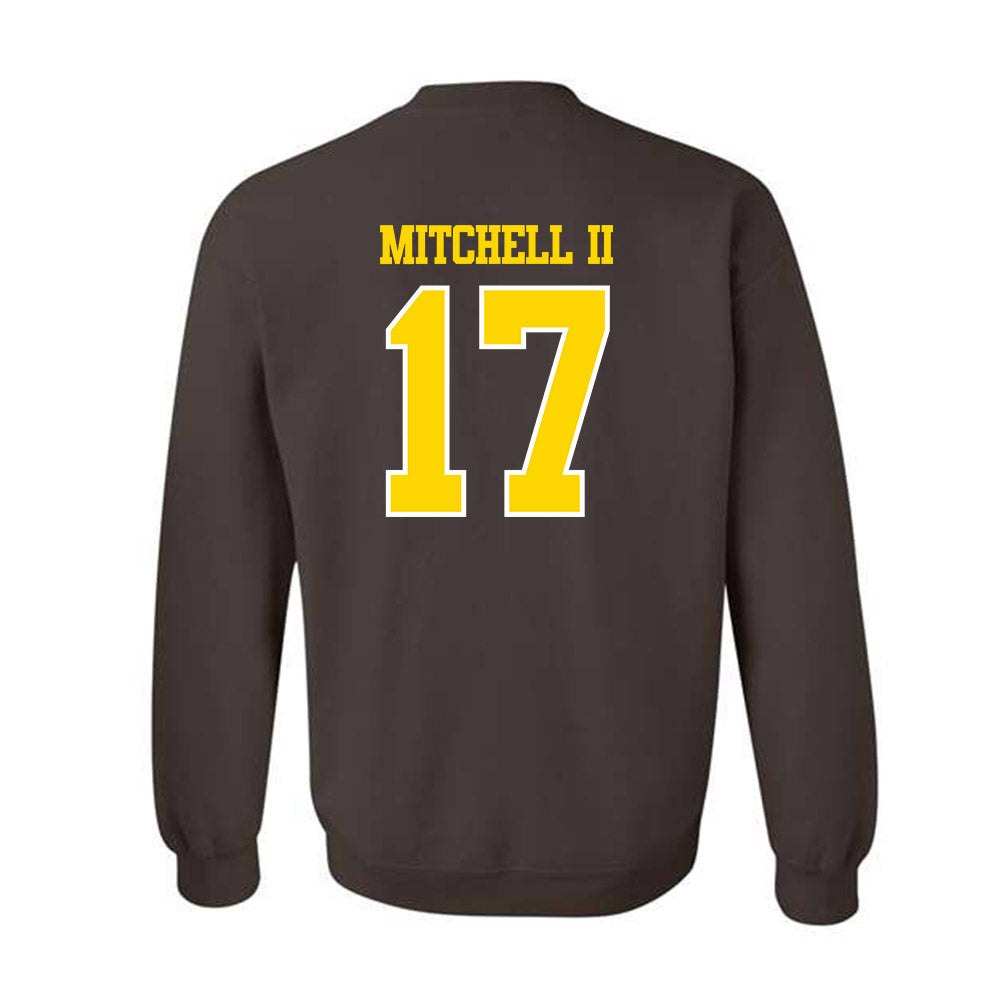 Western Michigan - NCAA Football : Jason Mitchell II - Classic Shersey Crewneck Sweatshirt-1
