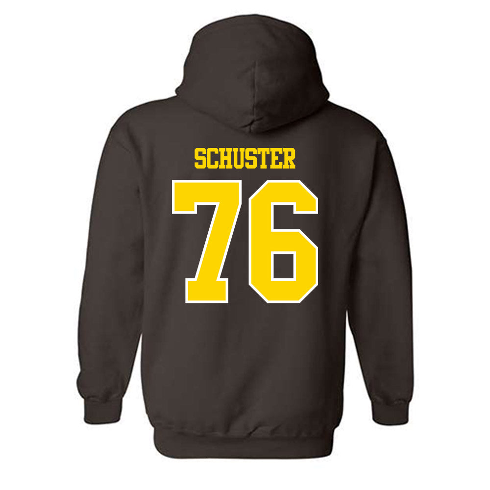 Western Michigan - NCAA Football : Chad Schuster - Classic Shersey Hooded Sweatshirt-1