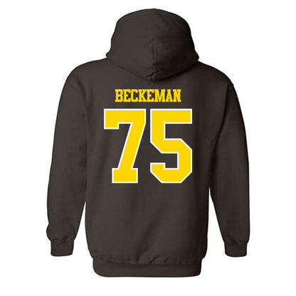 Western Michigan - NCAA Football : Spencer Beckeman - Classic Shersey Hooded Sweatshirt-1