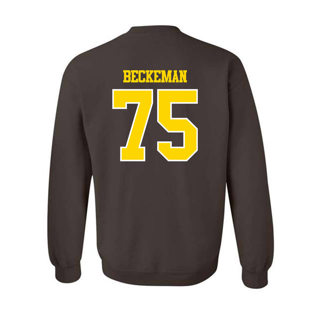 Western Michigan - NCAA Football : Spencer Beckeman - Classic Shersey Crewneck Sweatshirt-1