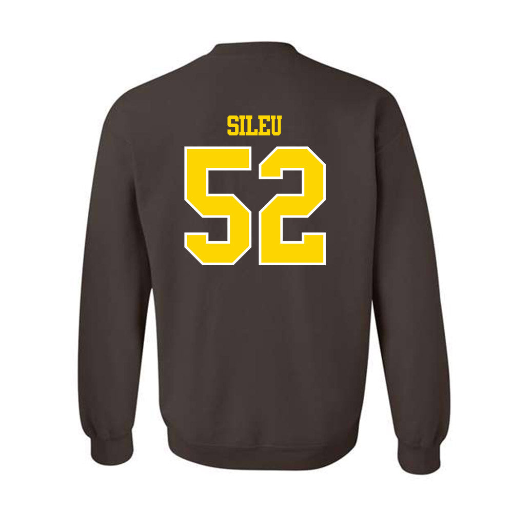 Western Michigan - NCAA Men's Basketball : Junior Sileu - Classic Shersey Crewneck Sweatshirt-1