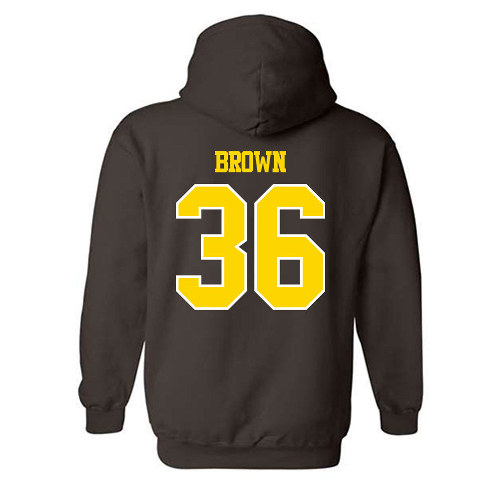 Western Michigan - NCAA Football : Freddy Brown - Classic Shersey Hooded Sweatshirt-1