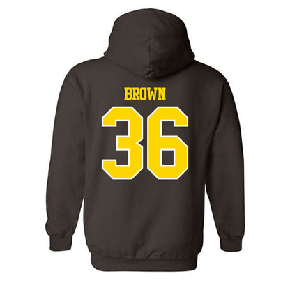 Western Michigan - NCAA Football : Freddy Brown - Classic Shersey Hooded Sweatshirt-1
