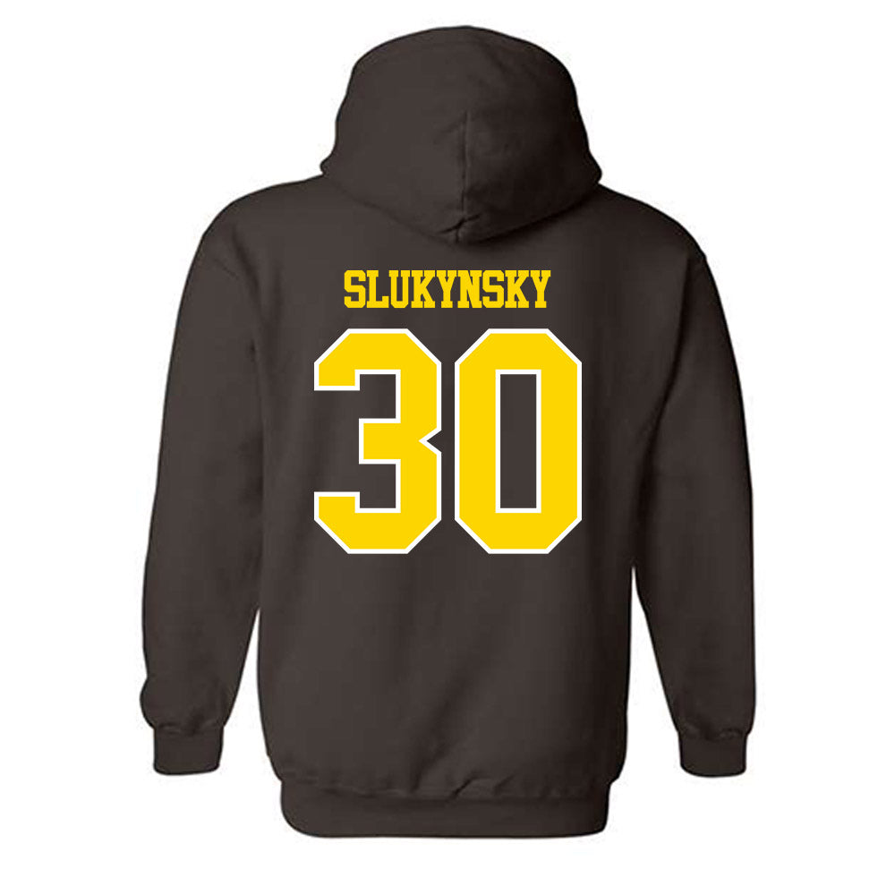 Western Michigan - NCAA Men's Ice Hockey : Hampton Slukynsky - Classic Shersey Hooded Sweatshirt-1