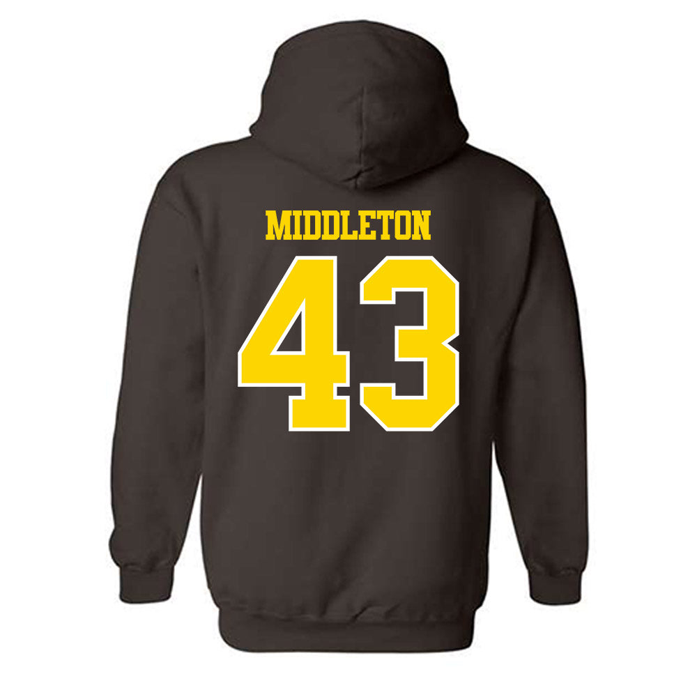 Western Michigan - NCAA Baseball : Cooper Middleton - Classic Shersey Hooded Sweatshirt-1