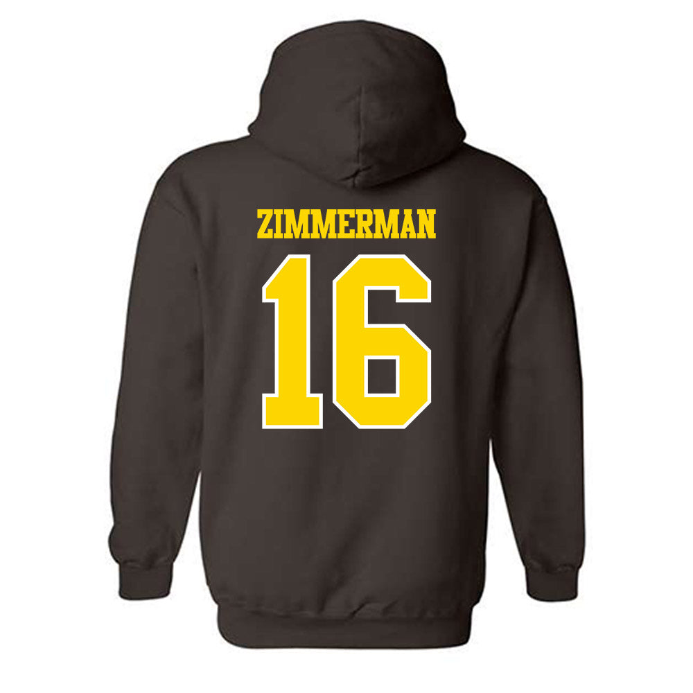 Western Michigan - NCAA Women's Volleyball : Briawna Zimmerman - Classic Shersey Hooded Sweatshirt-1