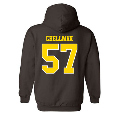 Western Michigan - NCAA Football : Jake Chellman - Classic Shersey Hooded Sweatshirt-1