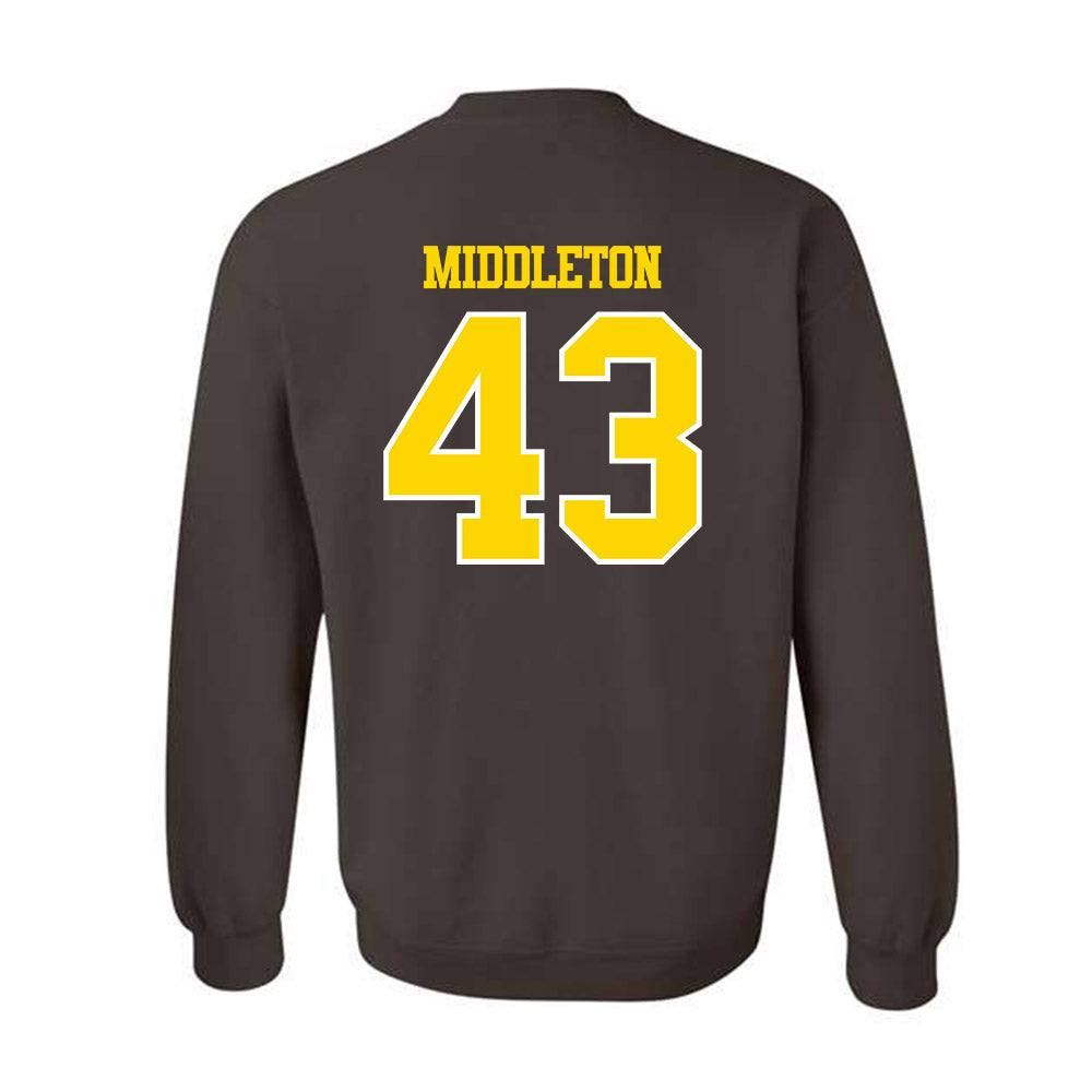 Western Michigan - NCAA Baseball : Cooper Middleton - Classic Shersey Crewneck Sweatshirt-1