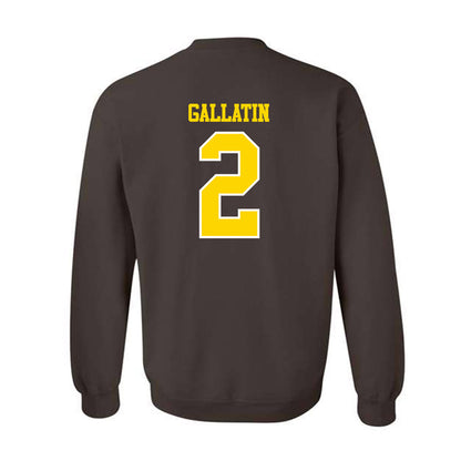 Western Michigan - NCAA Men's Ice Hockey : Grady Gallatin - Classic Shersey Crewneck Sweatshirt-1