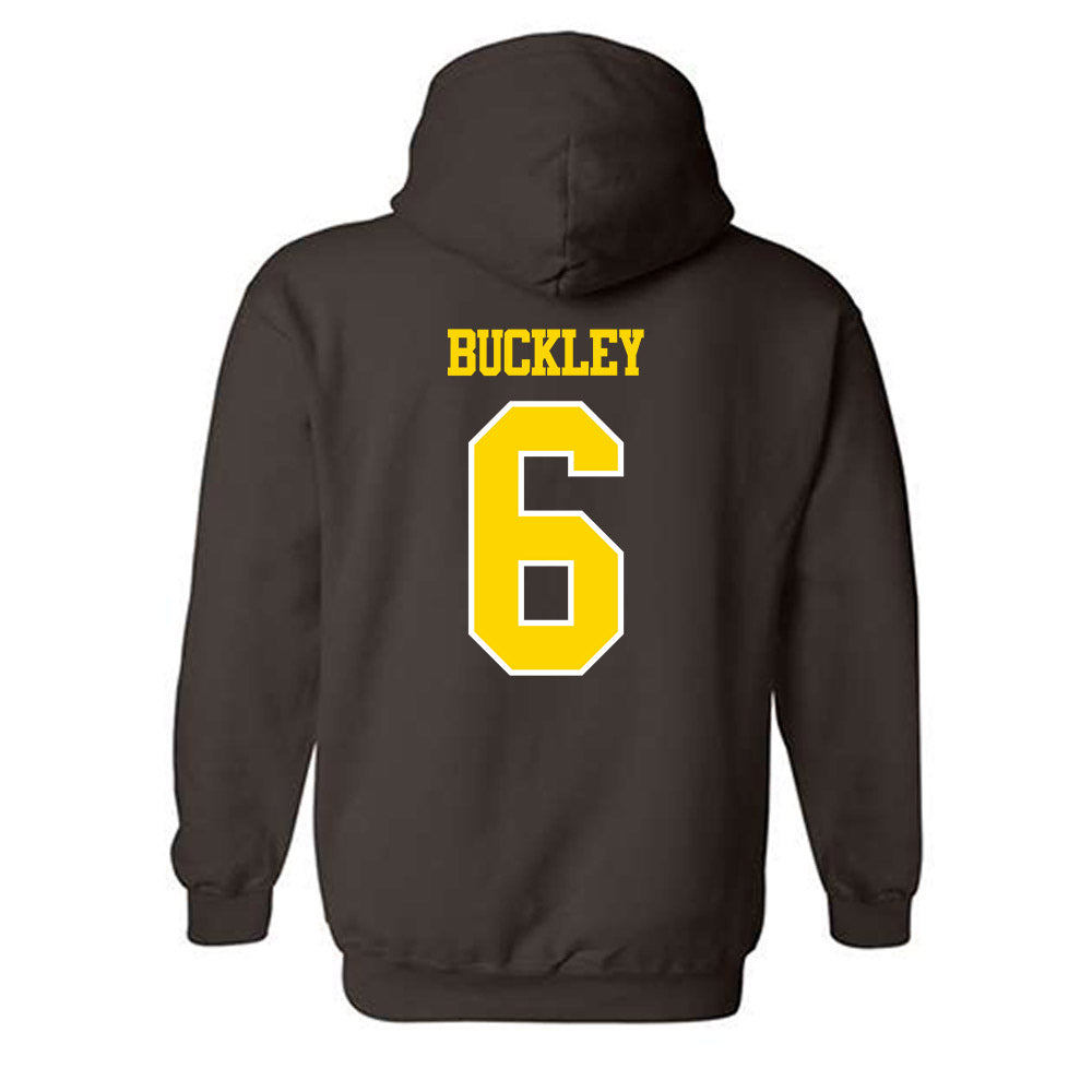 Western Michigan - NCAA Football : Jalen Buckley - Classic Shersey Hooded Sweatshirt-1