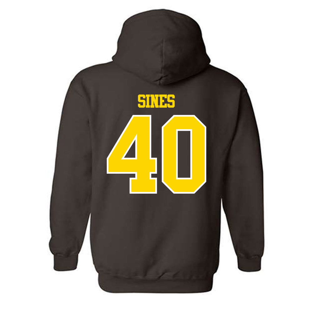 Western Michigan - NCAA Football : Nathan Sines - Classic Shersey Hooded Sweatshirt-1