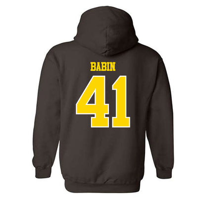 Western Michigan - NCAA Football : Maddux Babin - Classic Shersey Hooded Sweatshirt-1