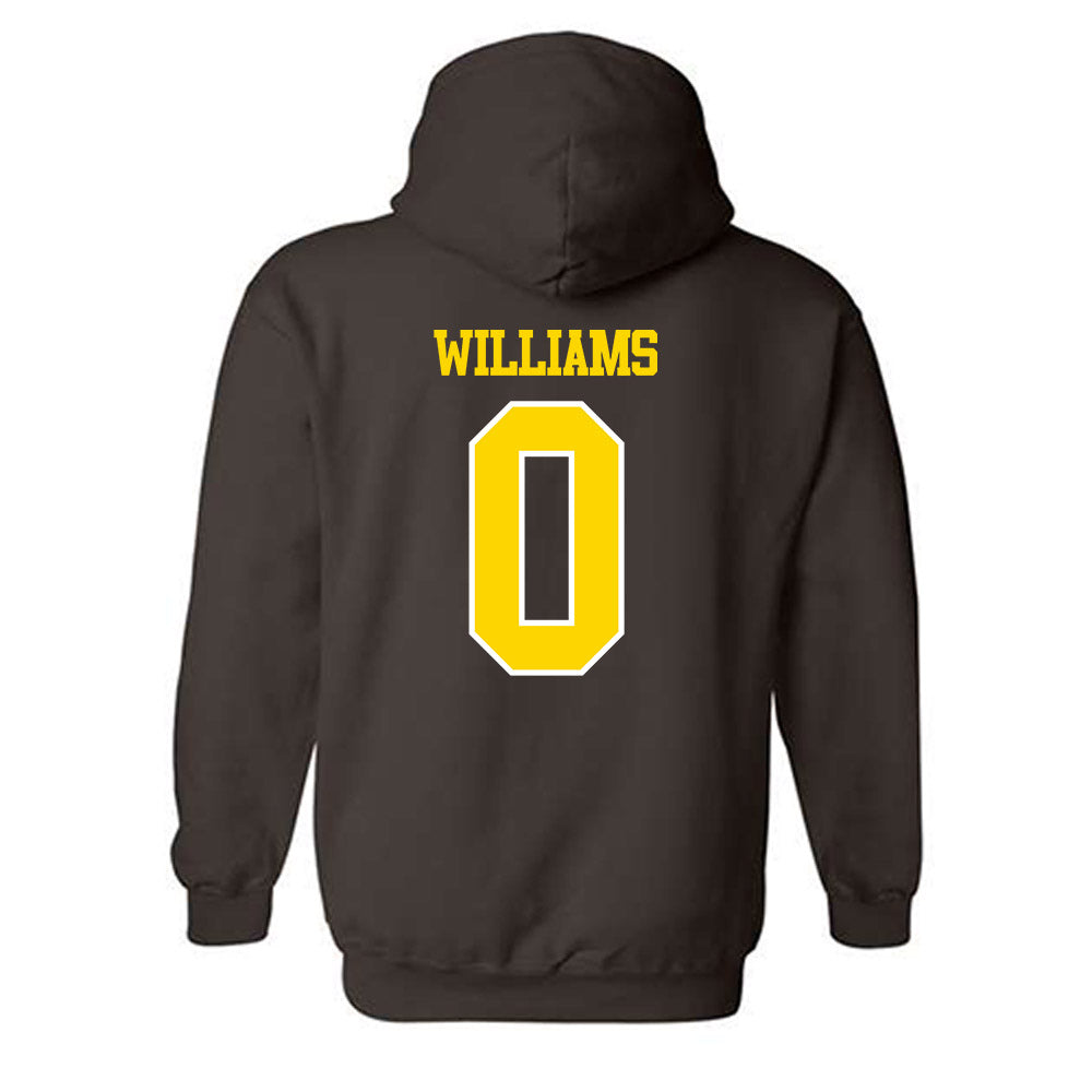 Western Michigan - NCAA Football : Talique Williams - Classic Shersey Hooded Sweatshirt-1