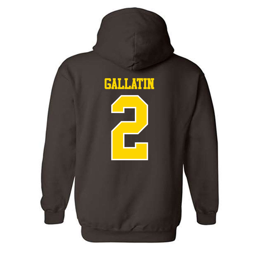 Western Michigan - NCAA Men's Ice Hockey : Grady Gallatin - Classic Shersey Hooded Sweatshirt-1