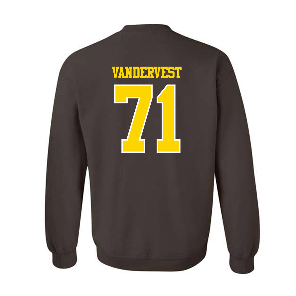 Western Michigan - NCAA Football : Adam Vandervest - Classic Shersey Crewneck Sweatshirt-1