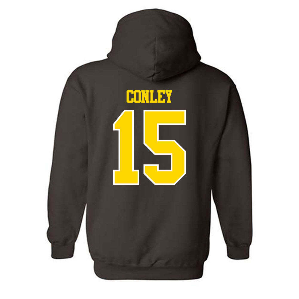 Western Michigan - NCAA Football : Cade Conley - Classic Shersey Hooded Sweatshirt-1