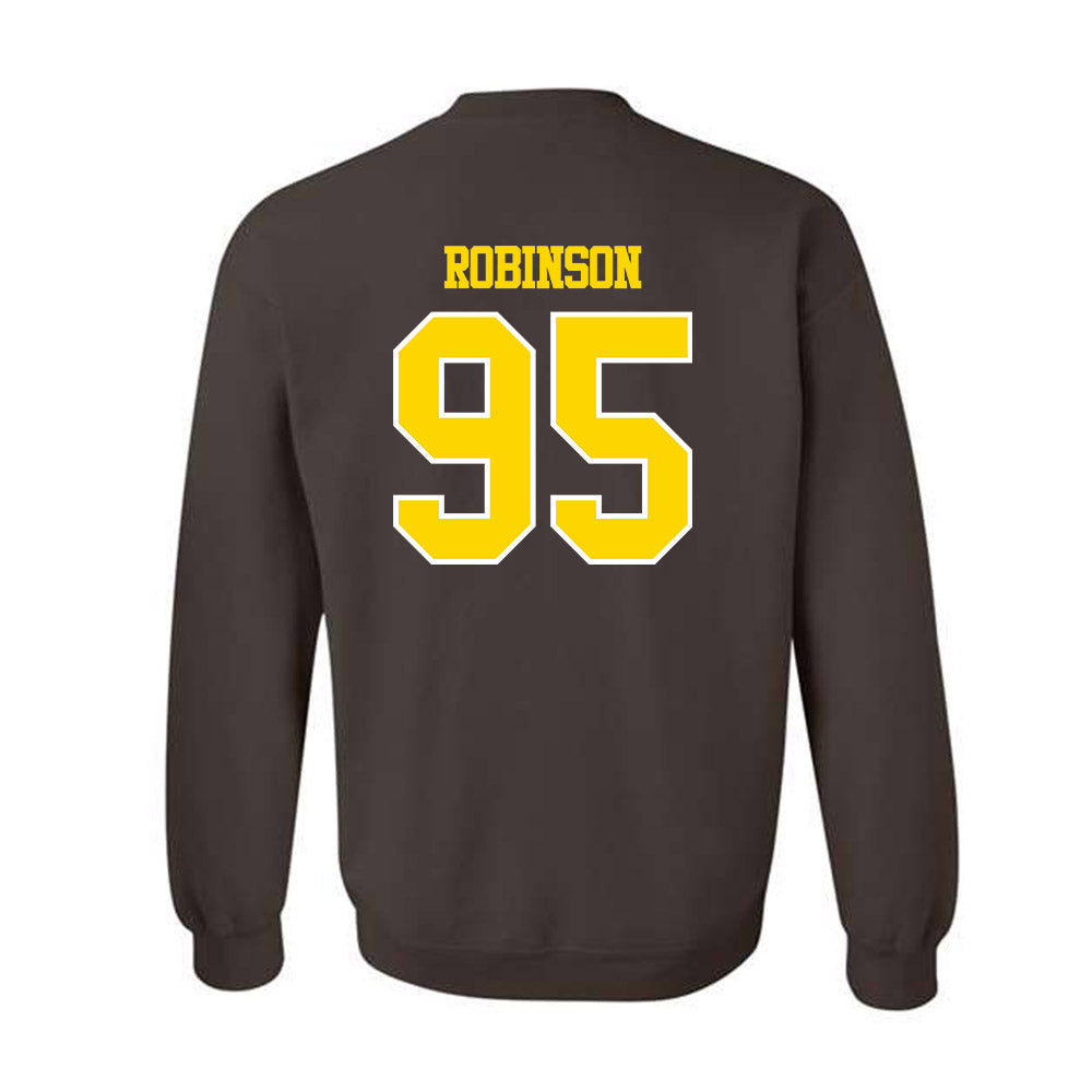 Western Michigan - NCAA Football : DeShawn Robinson - Classic Shersey Crewneck Sweatshirt-1