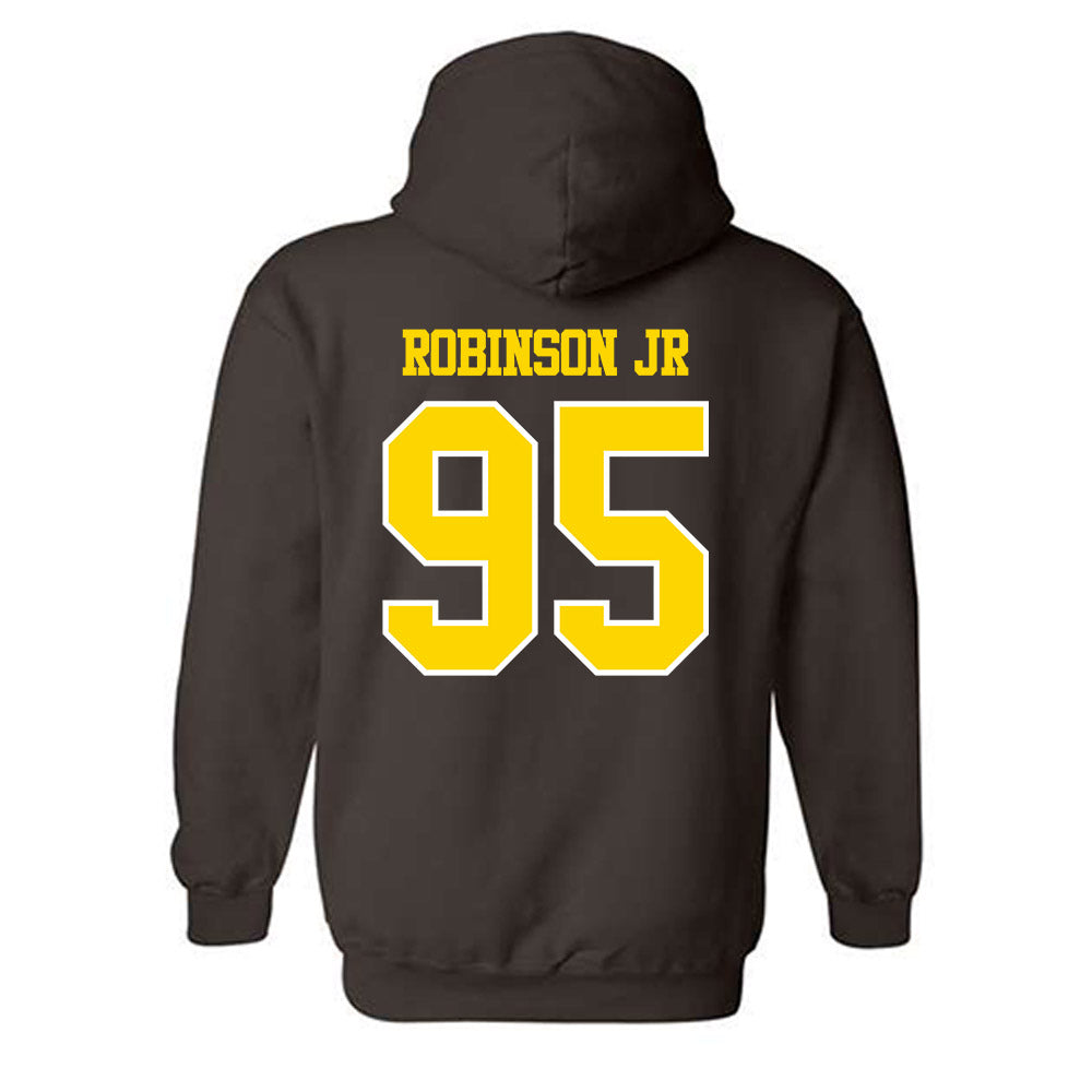 Western Michigan - NCAA Football : DeShawn Robinson Jr - Classic Shersey Hooded Sweatshirt-1